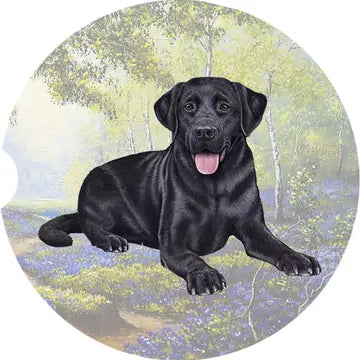 Black Lab Car Coaster