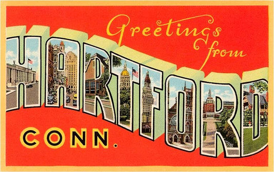 Postcard CT-35 Greetings from Hartford