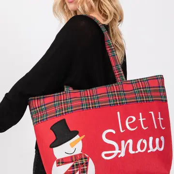 Let it Snow Tote Felt
