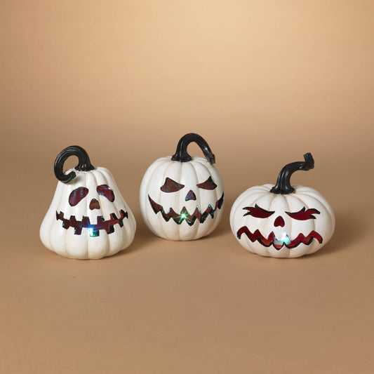 Resin Halloween Jack-O-Lantern Lights (each)