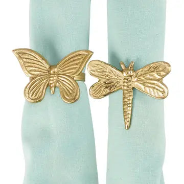 Insect Napkin Ring Set