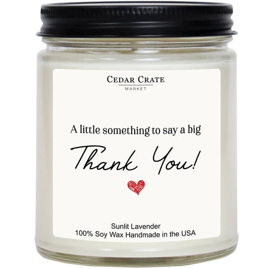 A little something to say a big Thank You! - Candle