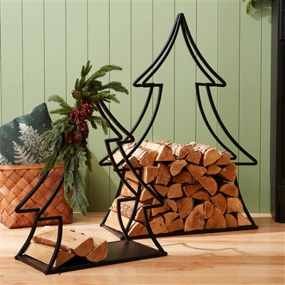 Tree Shape Firewood Frame (Set of 2)
