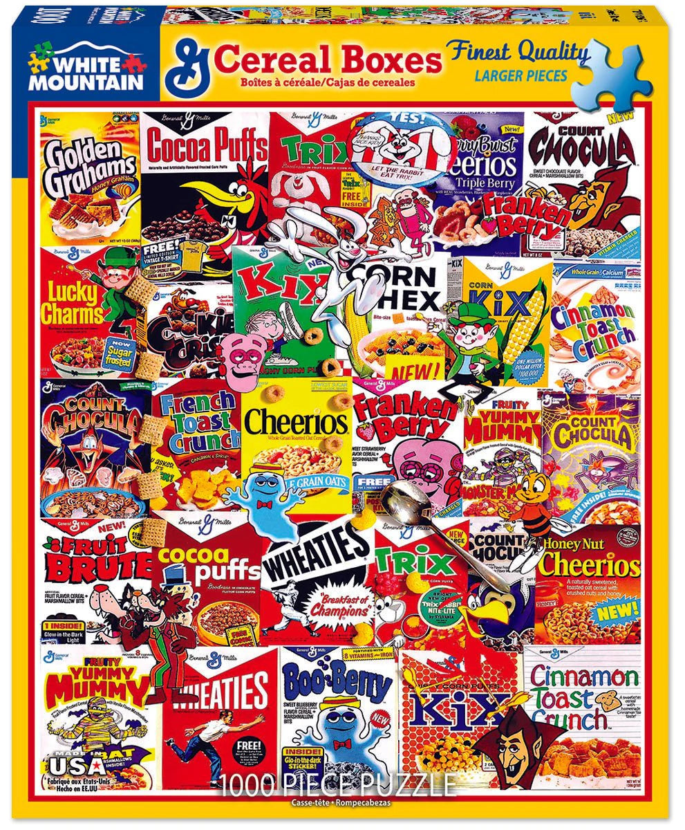 Cereal Boxes - 1000 Piece Jigsaw Puzzle