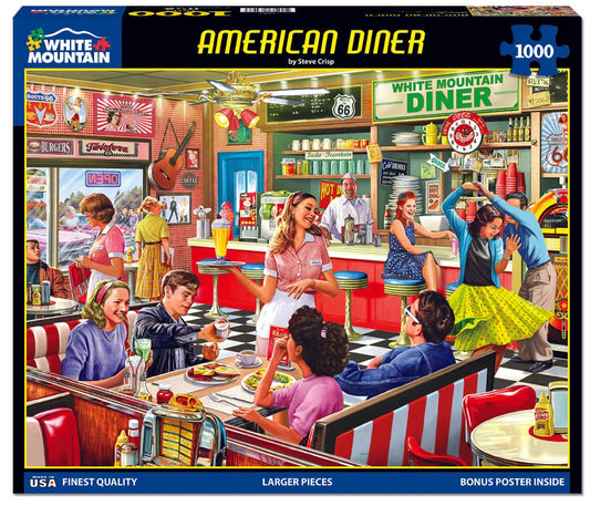 American Diner - 1000 Piece Jigsaw Puzzle