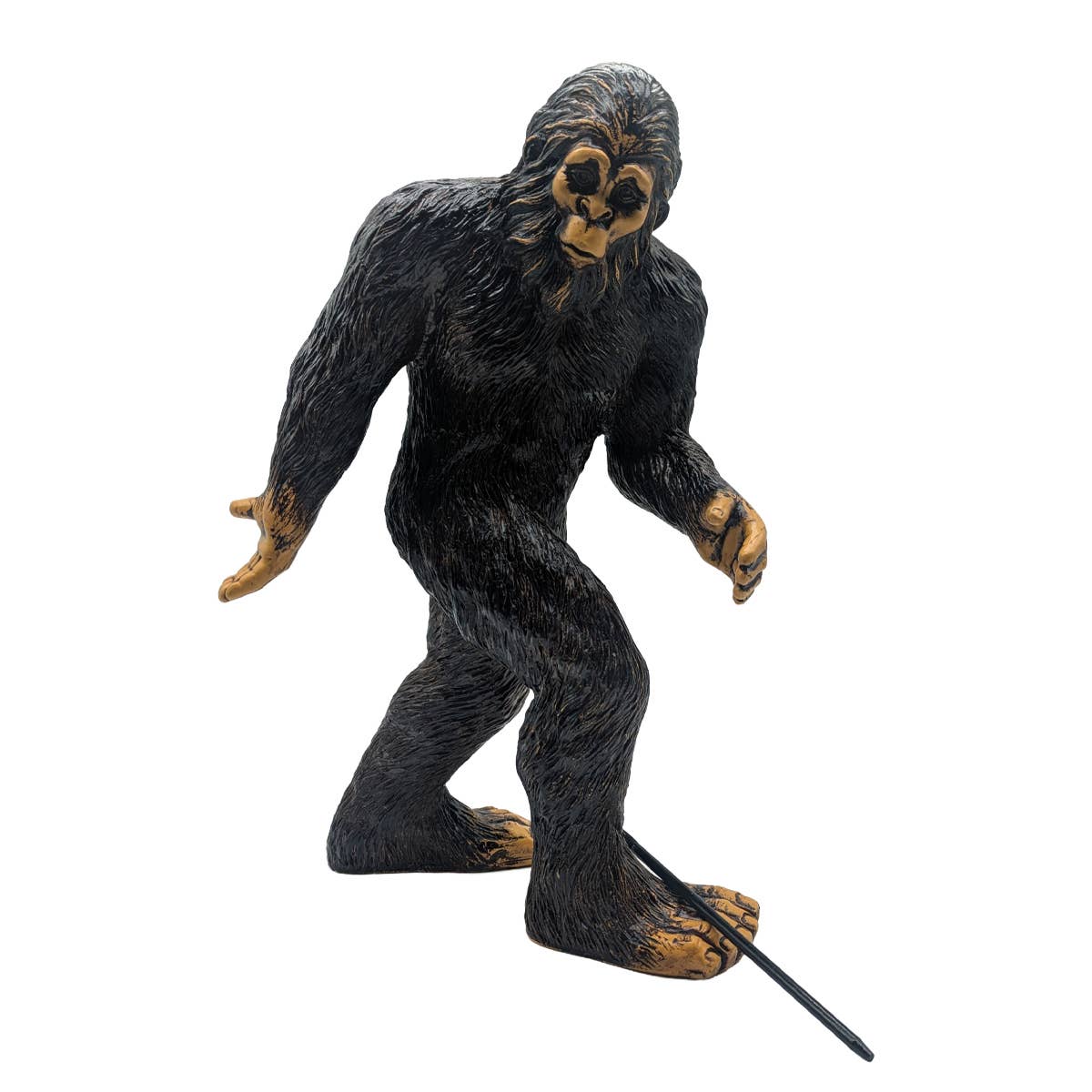 Bigfoot Classic Standing Statue 11.5 inch H w/ metal stake: Stonewash