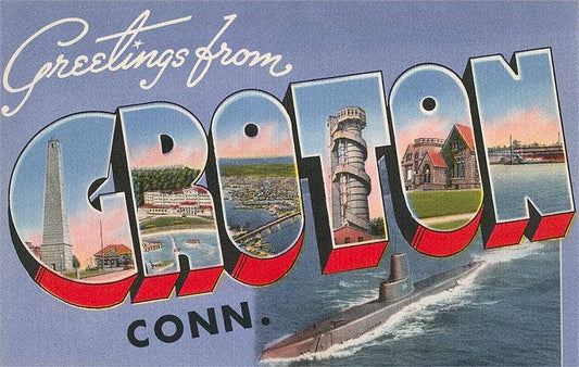 Postcard CT-278 Greetings from Groton