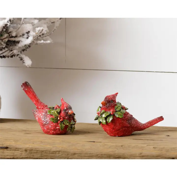 Cardinals - Glittered Wreath