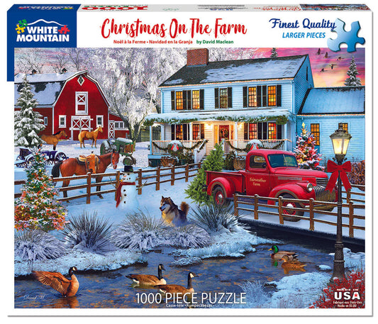 Christmas on the Farm - 1000 Piece Jigsaw Puzzle