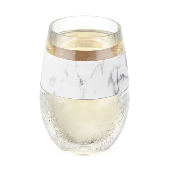 Wine Freeze™ Cooling Cup Insulated Wth Cooling Gel in Marble