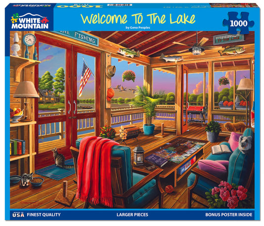 Welcome To The Lake - 1000 Piece Jigsaw Puzzle
