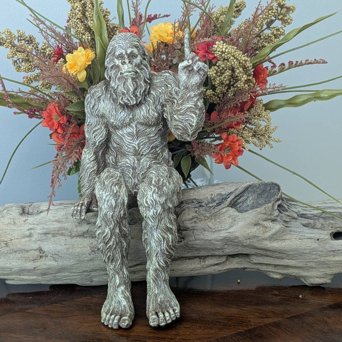 'You are #1' Bigfoot Sasquatch Statue 10 inch H Shelf Sitter: Stonewash