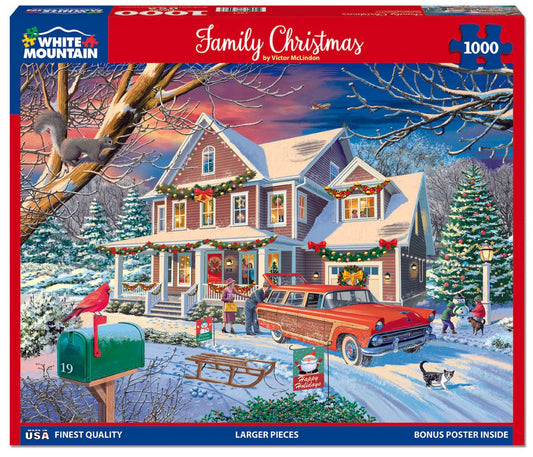Family Christmas - 1000 Piece Jigsaw Puzzle