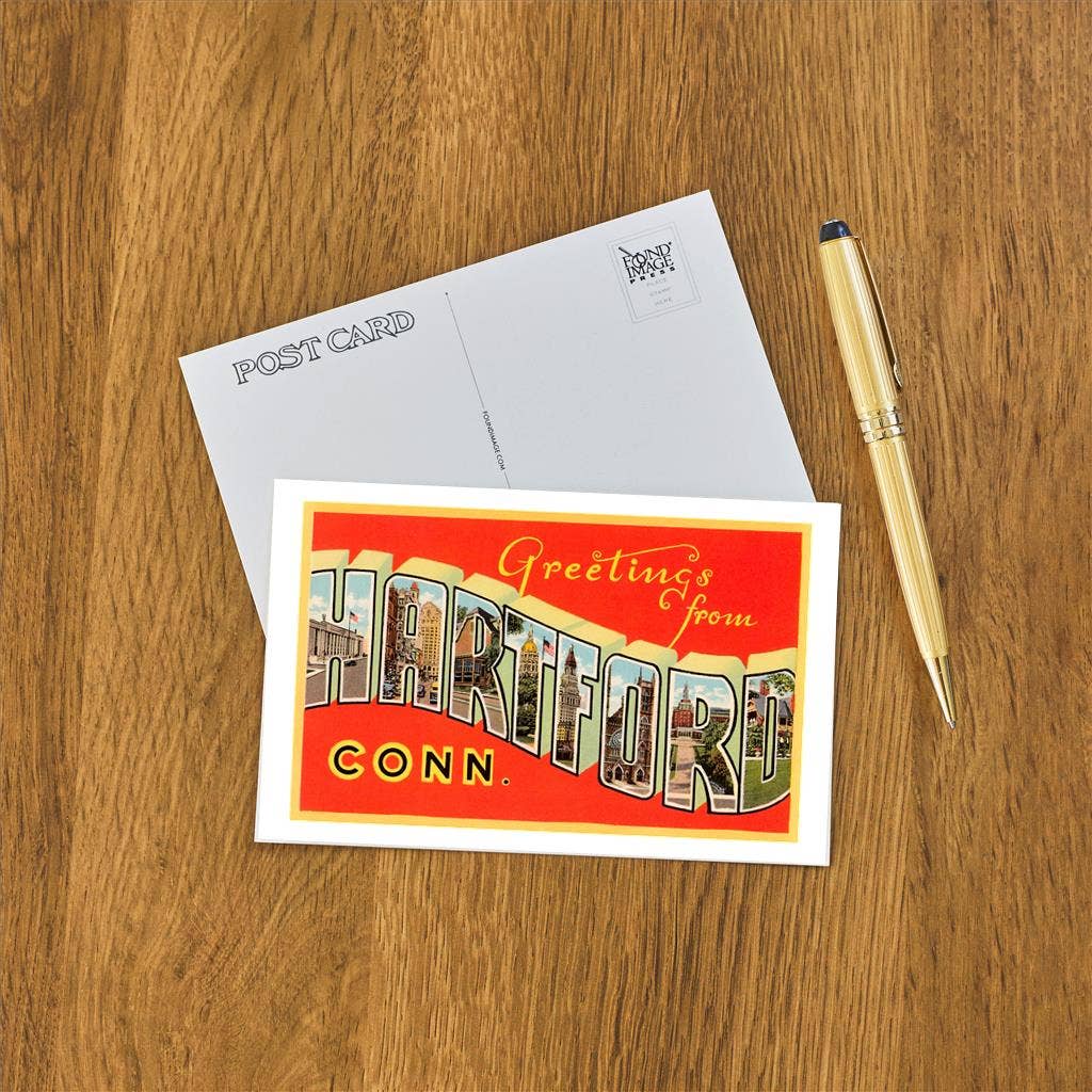 Postcard CT-35 Greetings from Hartford