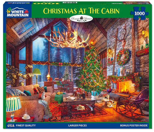 Christmas at the Cabin - 1000 Piece Jigsaw Puzzle