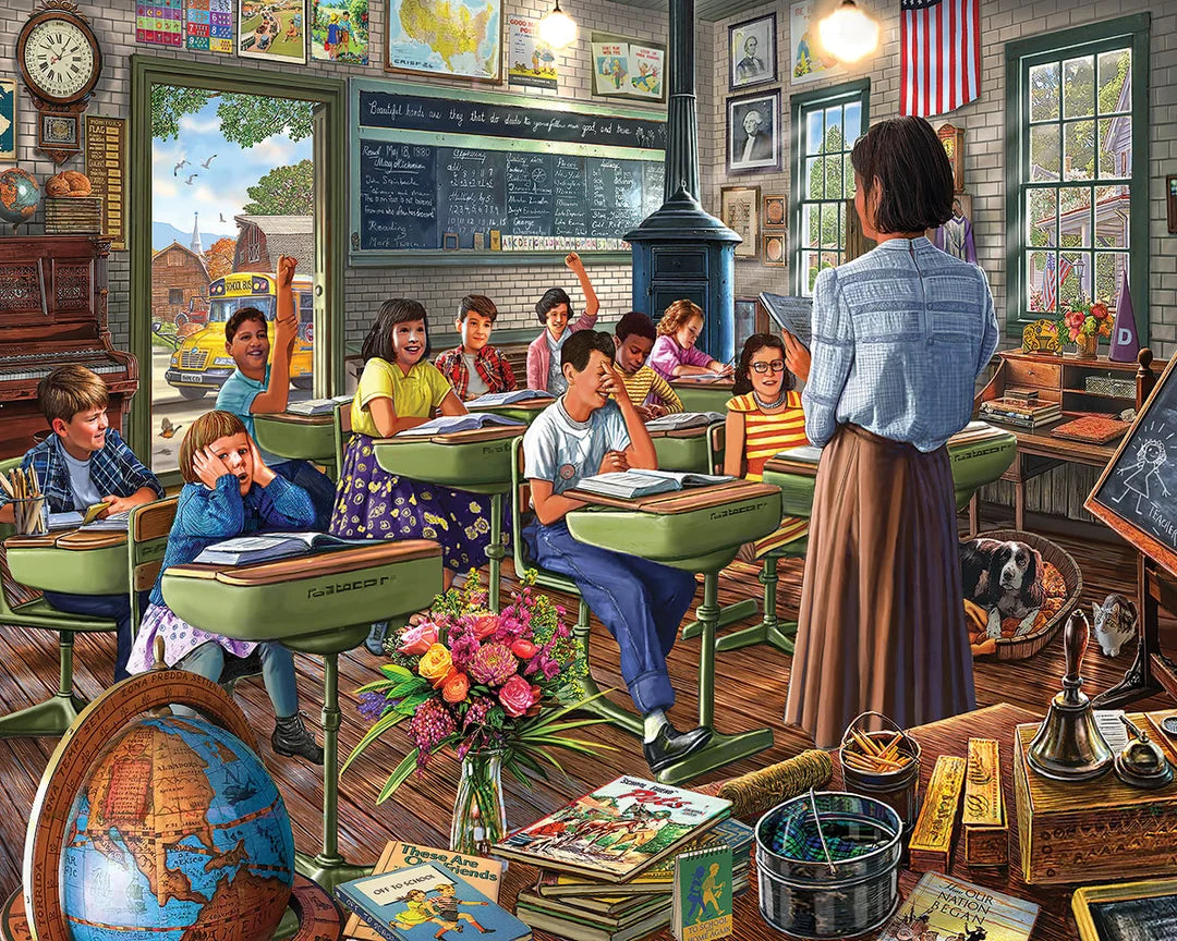 Vintage Classroom - 1000 Piece Jigsaw Puzzle