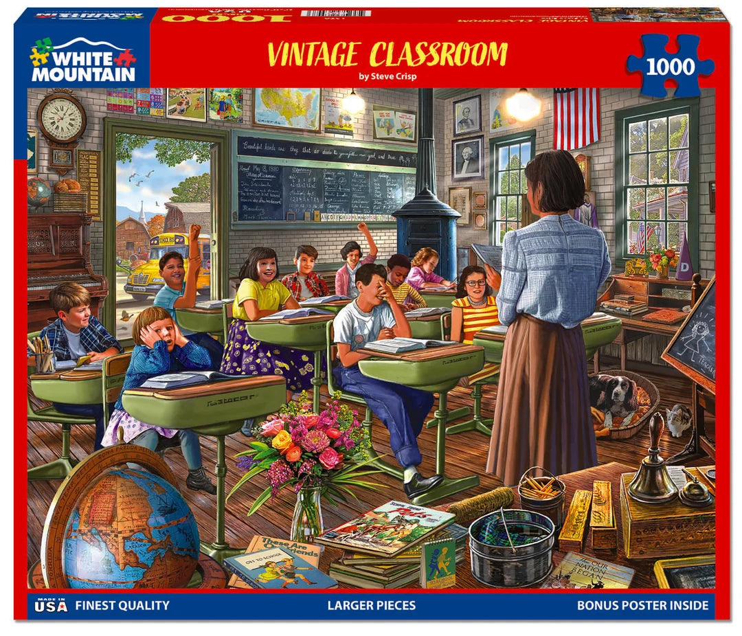 Vintage Classroom - 1000 Piece Jigsaw Puzzle