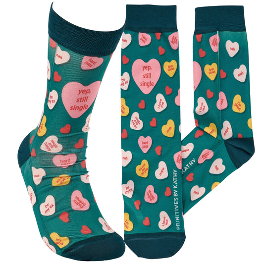 “Yep, Still Single” Socks