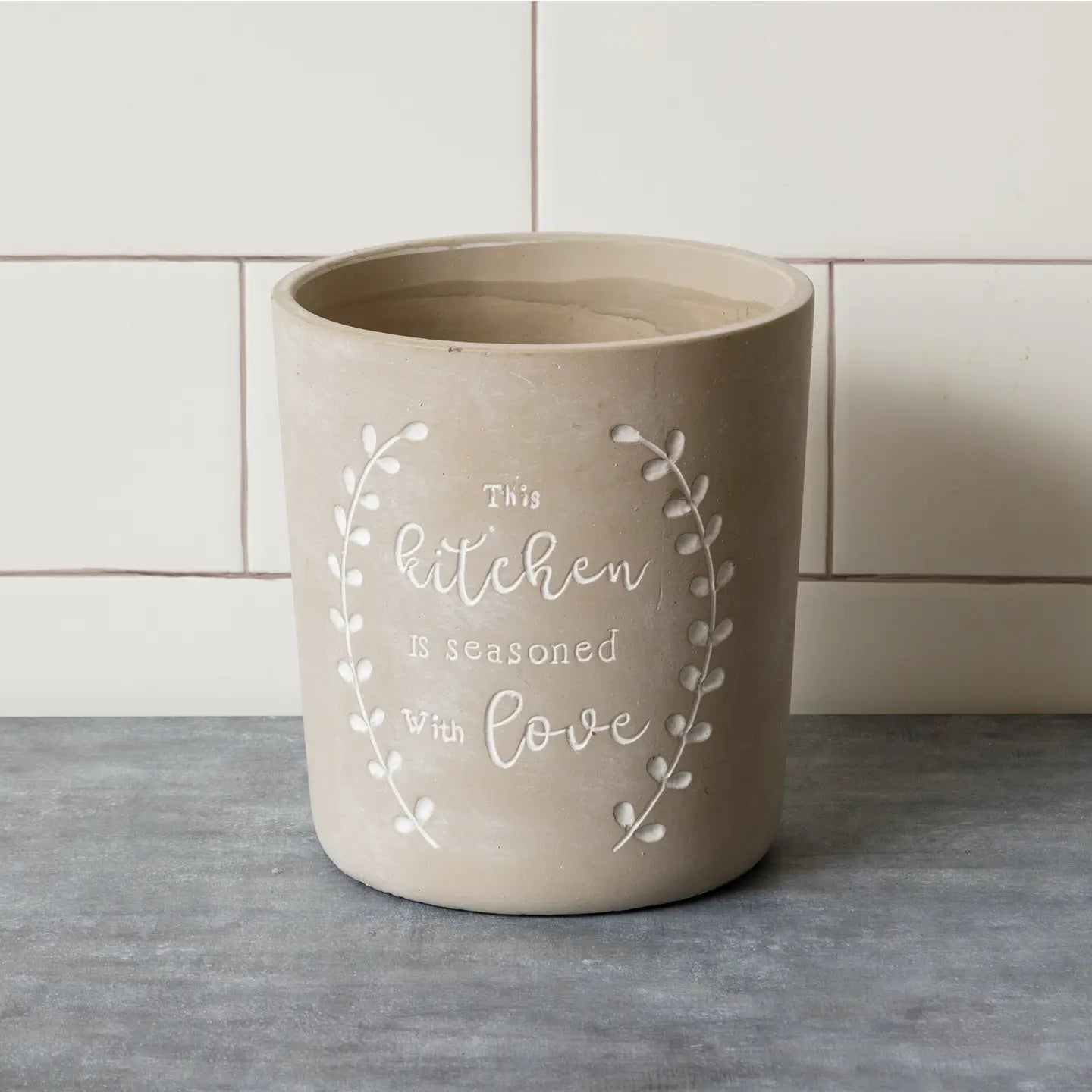 Cement Crock – This Kitchen is Seasoned With Love
