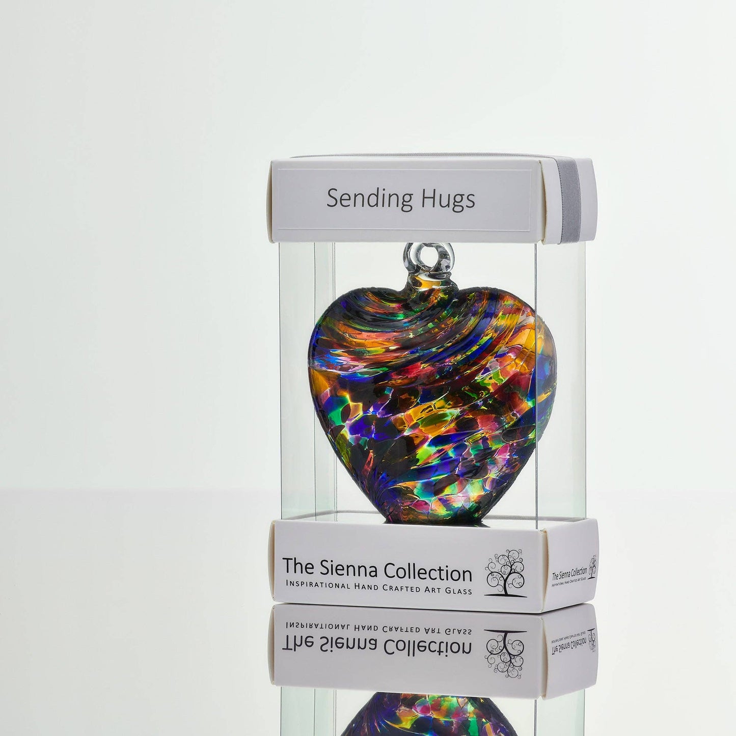 8cm Friendship Heart - Sending Hugs - Multicoloured