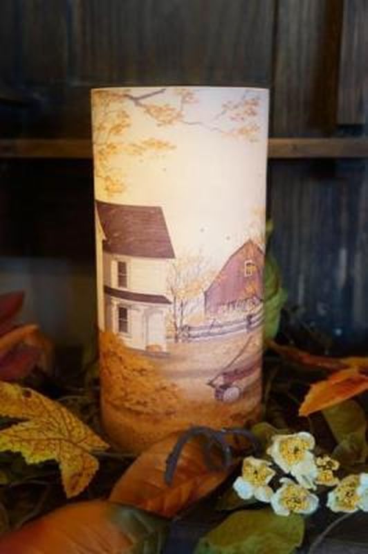 Remember When Led Pillar Candle