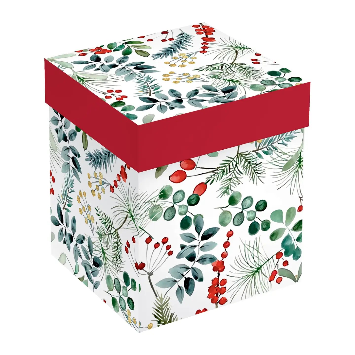 Vivastyle Wine Glass Stemless Glass, Festive Foliage, 17oz