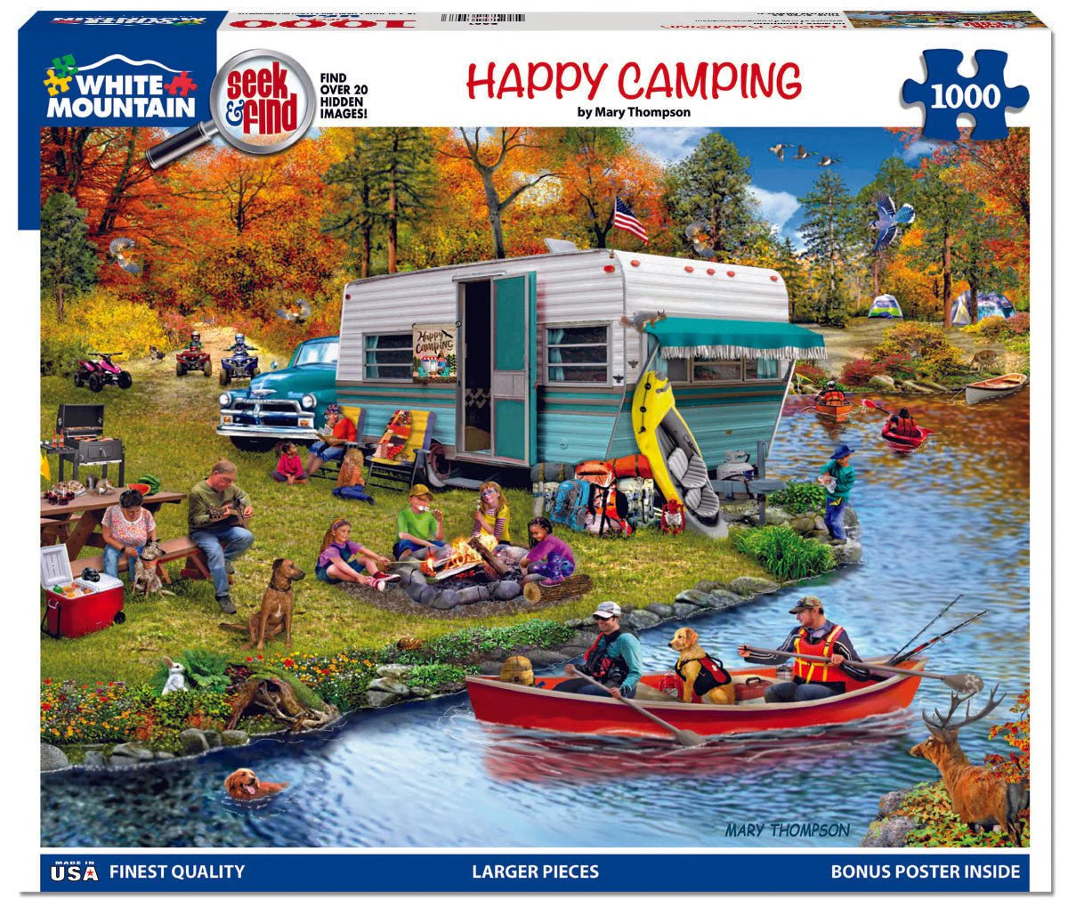 Happy Camping - 1000 Piece Jigsaw Puzzle