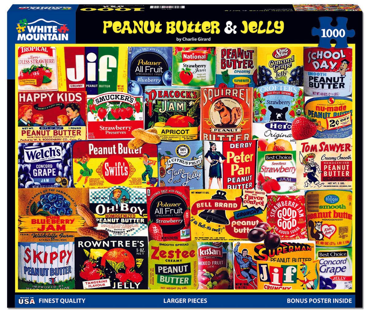 Peanut Butter & Jelly - 1000 Piece Jigsaw Puzzle