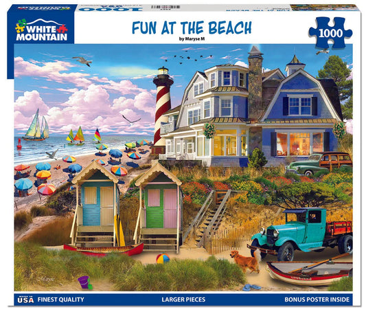 Fun At The Beach - 1000 Piece Jigsaw Puzzle