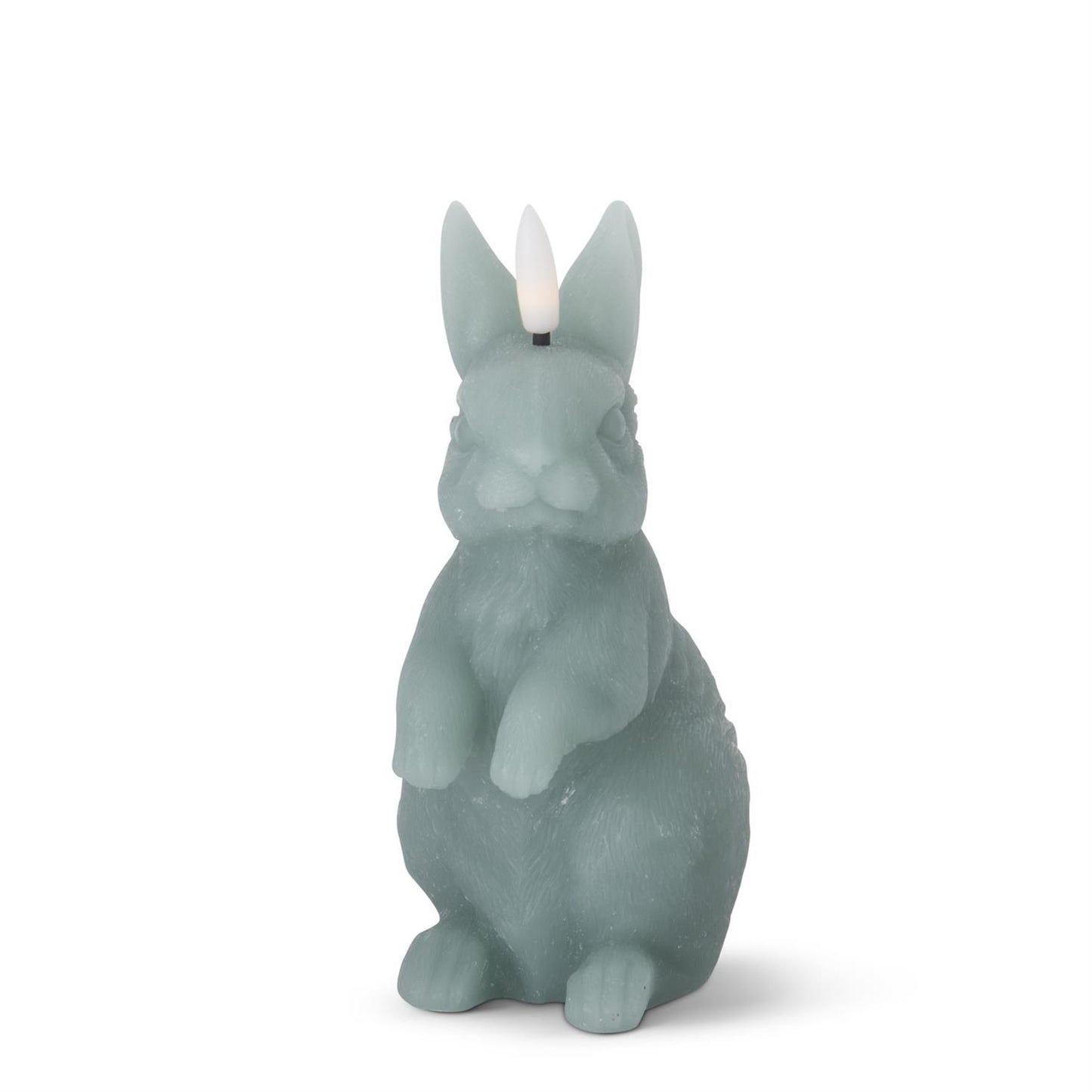 6.5 Inch Green LED Bunny Candle w/Timer