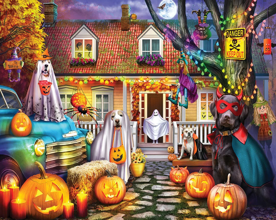 Halloween Dog House - 1000 Piece Jigsaw Puzzle
