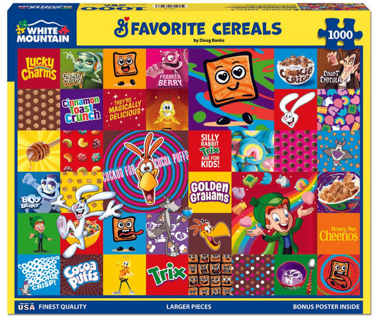 Favorite Cereals - 1000 Piece Jigsaw Puzzle