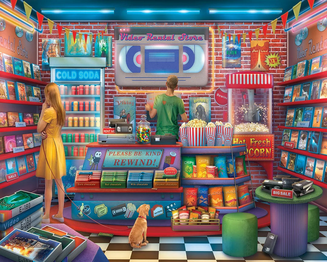 Video Rental Store - 1000 Piece Jigsaw Puzzle
