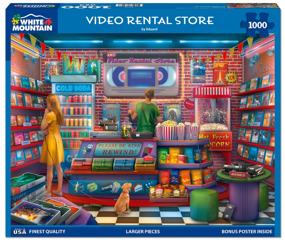 Video Rental Store - 1000 Piece Jigsaw Puzzle