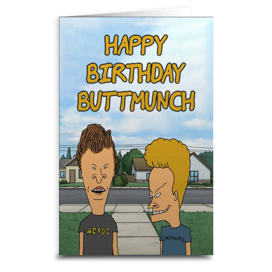 Beavis and Butt-Head Birthday Greeting Card: Card and Envelope Only