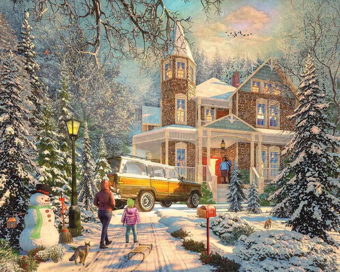 Back From Sledding - 1000 Piece Jigsaw Puzzle