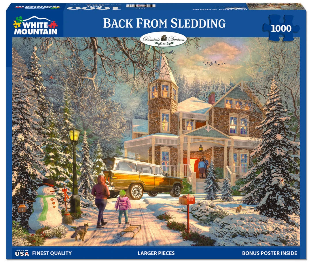 Back From Sledding - 1000 Piece Jigsaw Puzzle