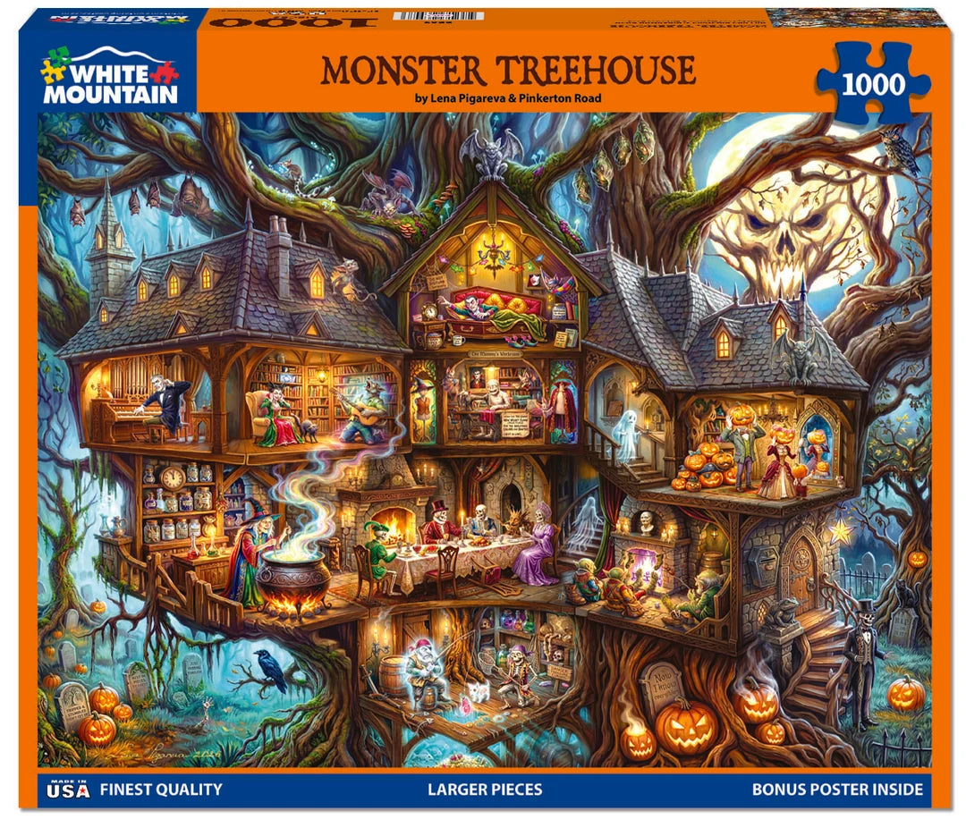 Monster Treehouse - 1000 Piece Jigsaw Puzzle