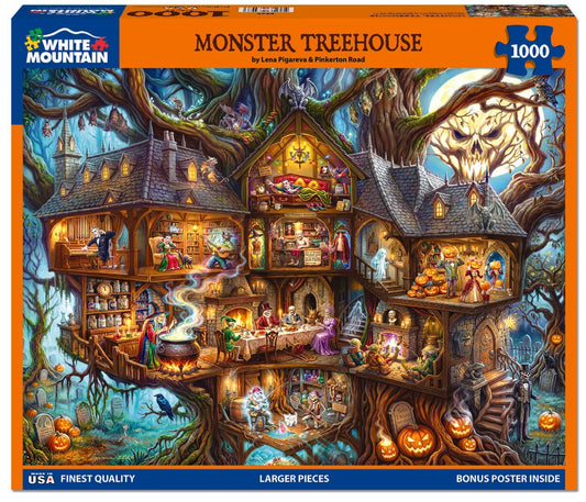 Monster Treehouse - 1000 Piece Jigsaw Puzzle