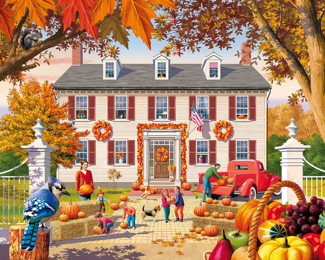 Decorating For Fall - 1000 Piece Jigsaw Puzzle