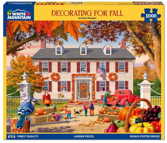 Decorating For Fall - 1000 Piece Jigsaw Puzzle