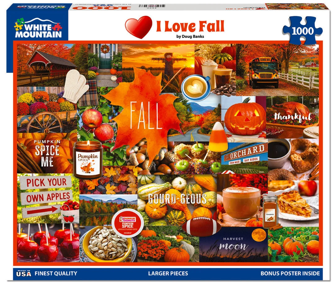 I Love Fall - 1000 Piece Jigsaw Puzzle