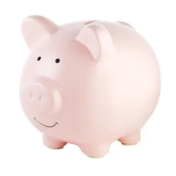Ceramic Piggy Bank - Pink
