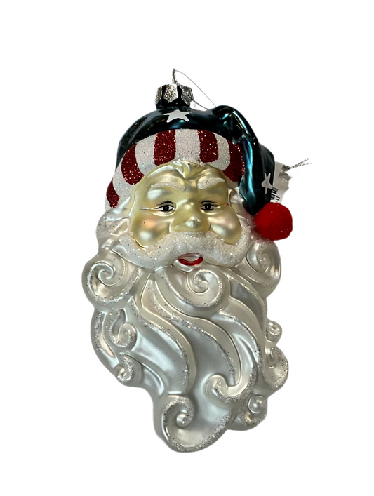 Santa’s Head - Christmas Ornament