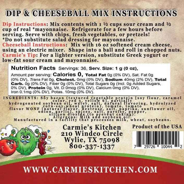 Carmie’s Kitchen - BLT Dip Mix
