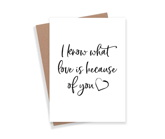 What Love Is Card