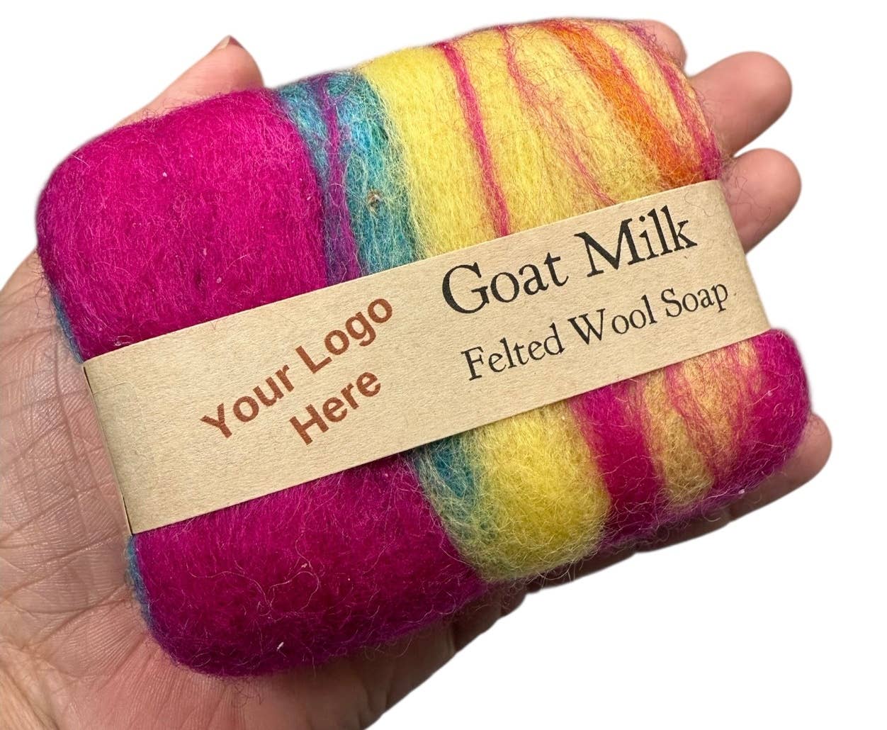 Custom Company Label Felted Goat Milk Soap: Variety Of Scents