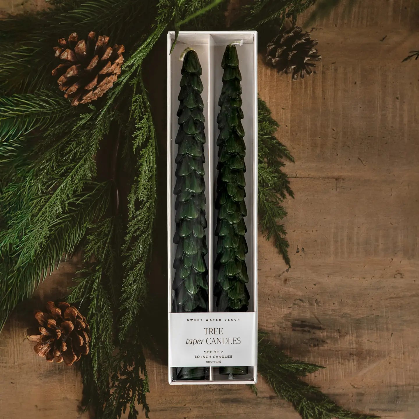 Taper Candle Holder - Green