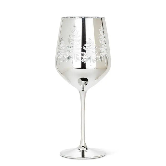 Winter Tree Wine Glass