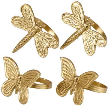 Insect Napkin Ring Set